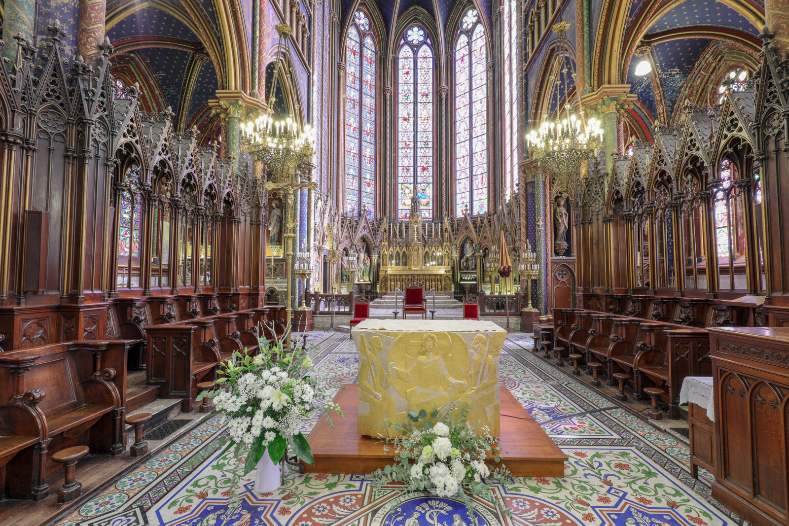 Perspective du choeur de la basilique